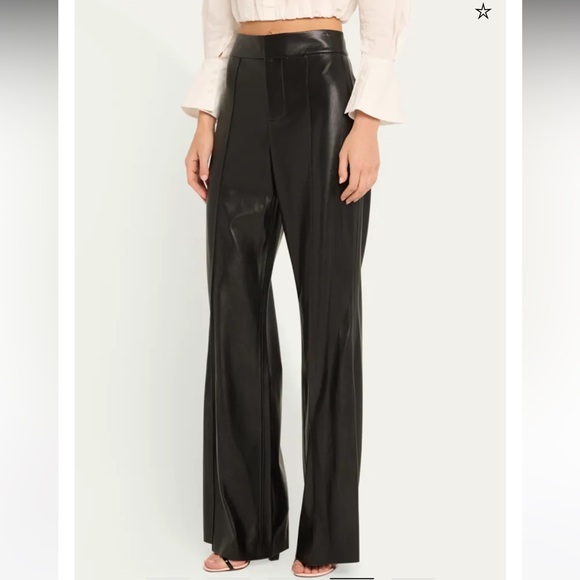 Alice & Olivia Faux leather pant - Picture 2 of 5